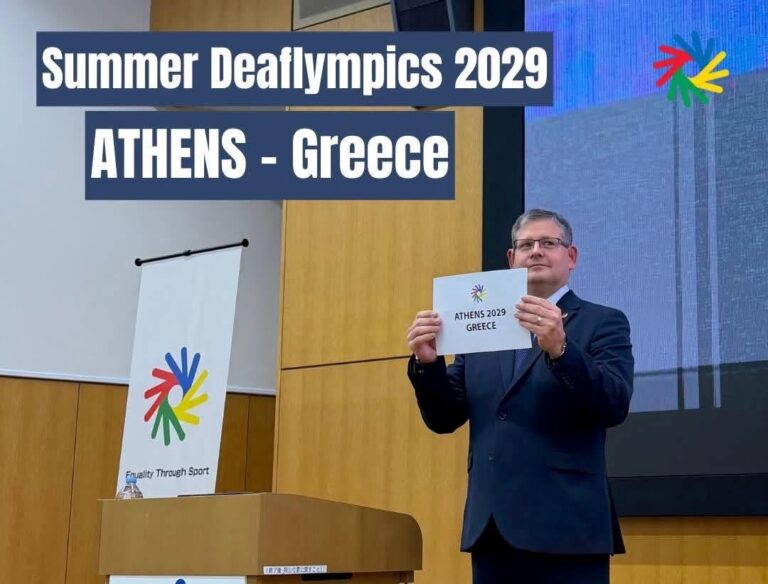 Η Αθήνα «σήκωσε» το χρυσό στην ψηφοφορία – Αναλαμβάνει τους Ολυμπιακούς Αγώνες Κωφών 2029