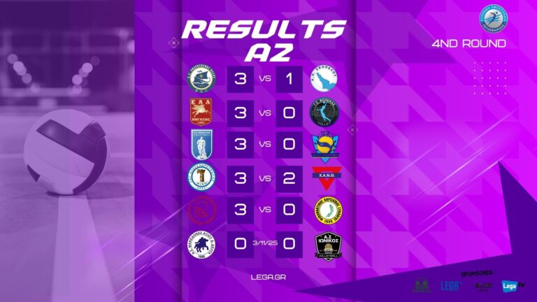 Α2 Volley Γυναικών: Τα αποτελέσματα