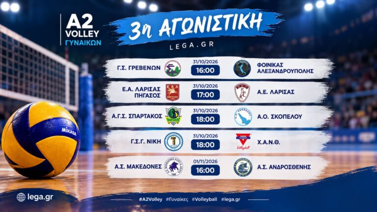 Α2 Volley Γυναικών: Η 3η αγωνιστική με δυνατές αναμετρήσεις και μεγάλο ενδιαφέρον!